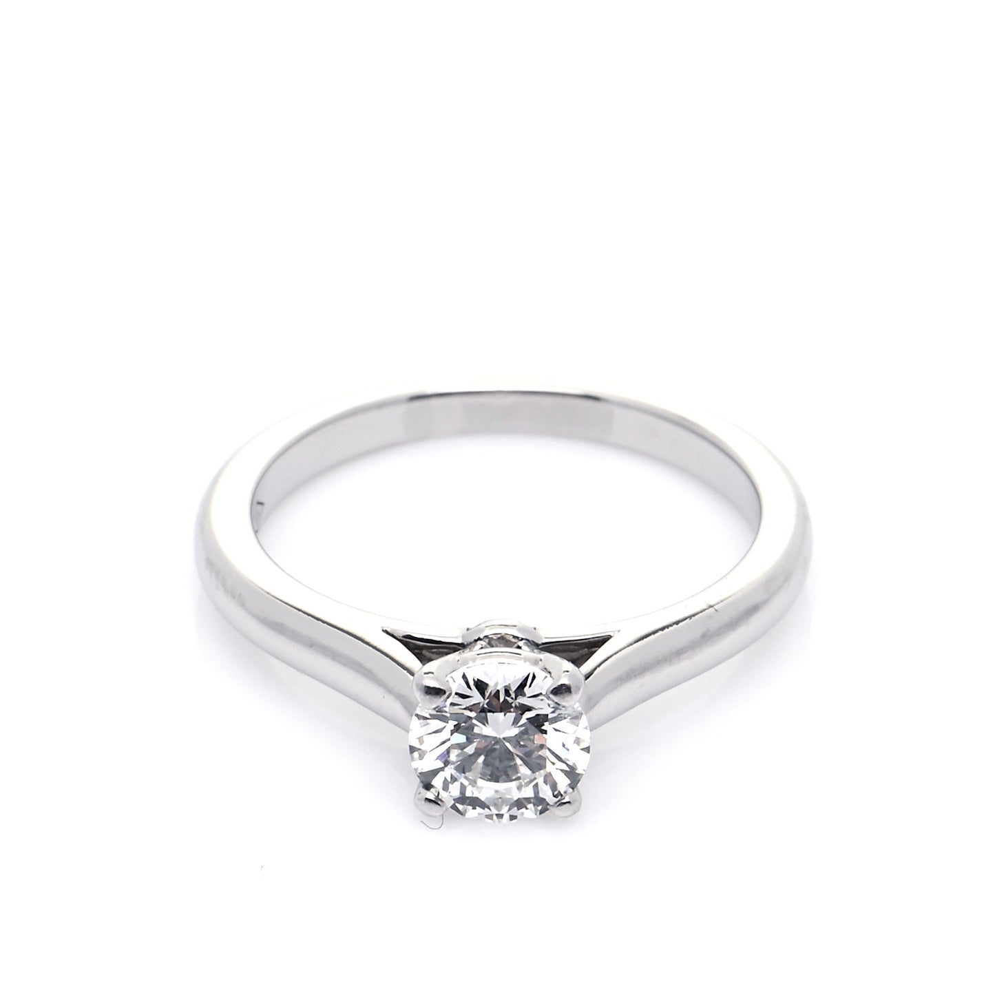 Platinum Diamond .71ct Solitaire 1895 Engagement Ring 52 6