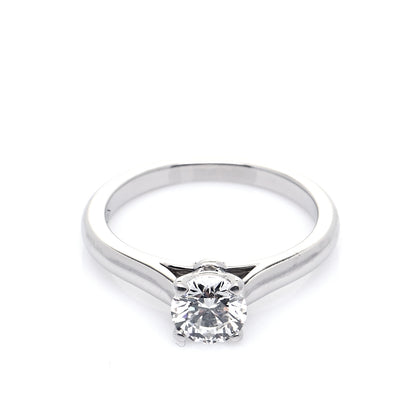 Cartier Platinum Diamond .71ct Solitaire 1895 Engagement Ring 52 6 6 of 10