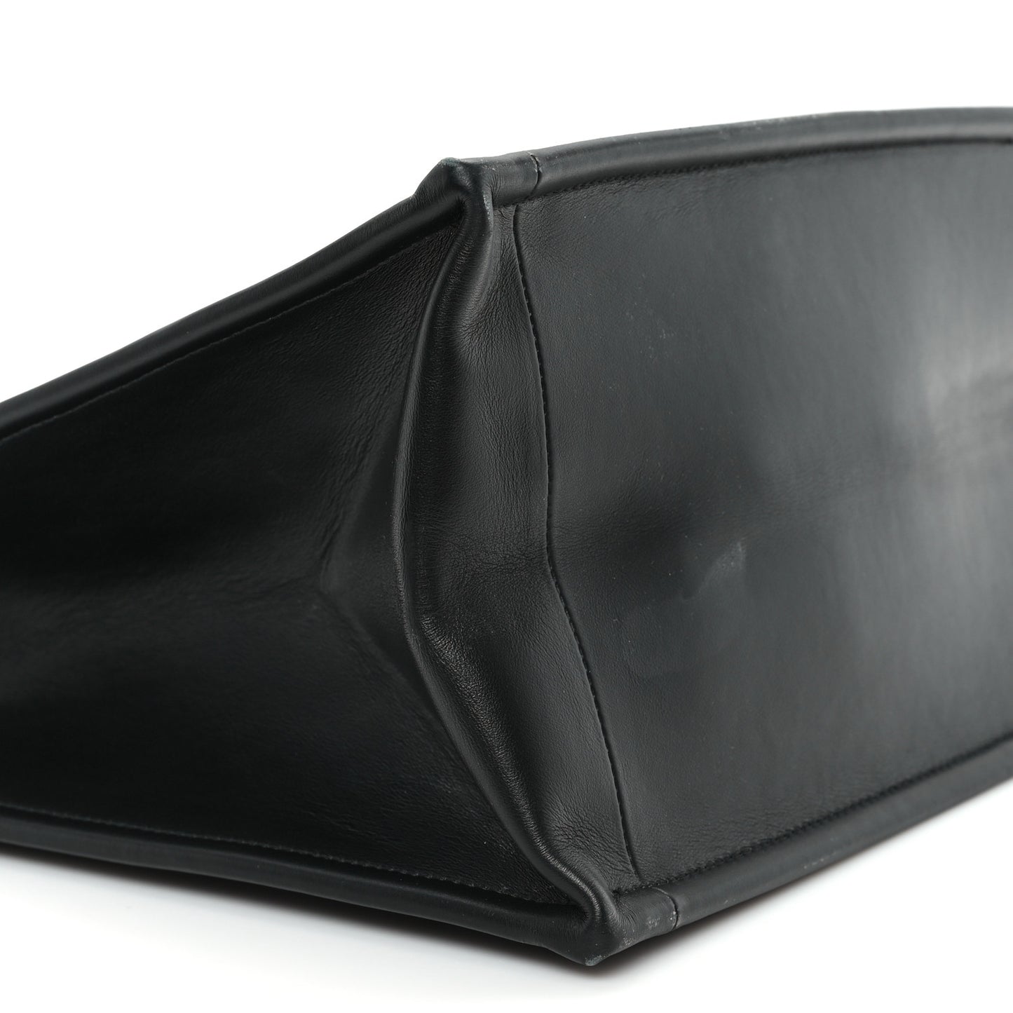 Calfskin Macro Cannage Medium Book Tote Black