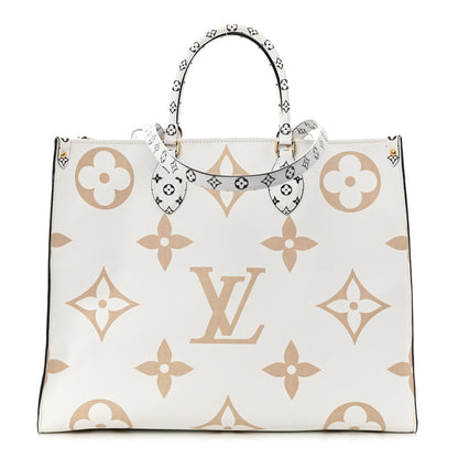 Louis Vuitton Monogram Giant Onthego GM Kaki Beige 1 of 14