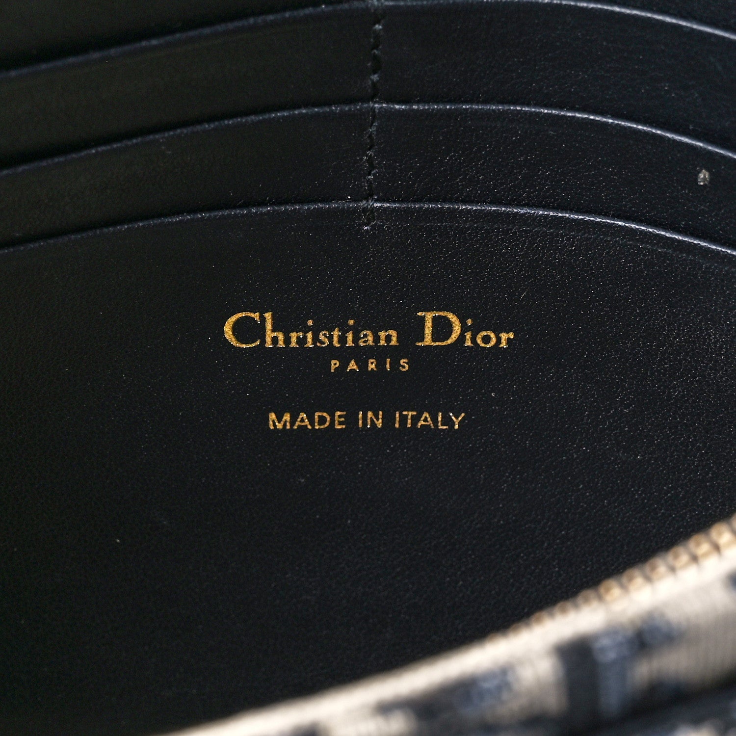 Christian Dior Oblique Saddle Chain Pouch Blue 6 of 11