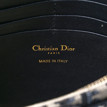 Christian Dior Oblique Saddle Chain Pouch Blue 6 of 11