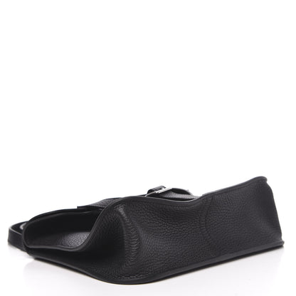 Hermes Taurillon Clemence Halzan 25 Black 5 of 12