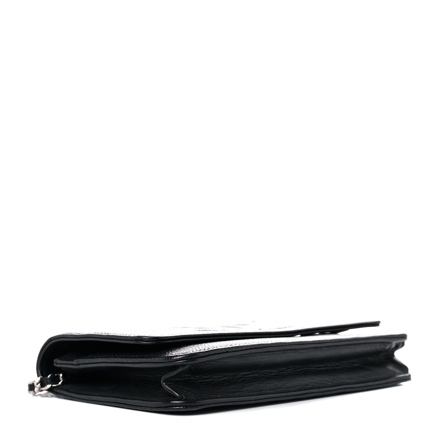 Chanel Caviar Timeless CC Wallet On Chain WOC Black 4 of 17