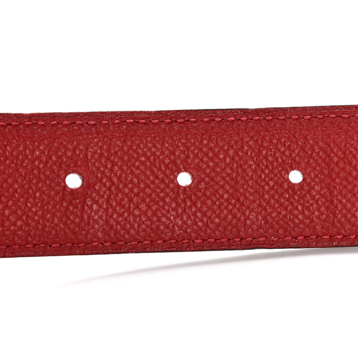 Hermes Swift Epsom 32mm Au Carre H Belt 90 Rouge H Rouge Casaque 6 of 7