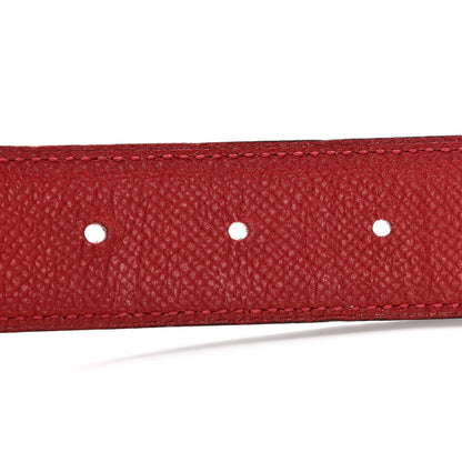 Hermes Swift Epsom 32mm Au Carre H Belt 90 Rouge H Rouge Casaque 6 of 7