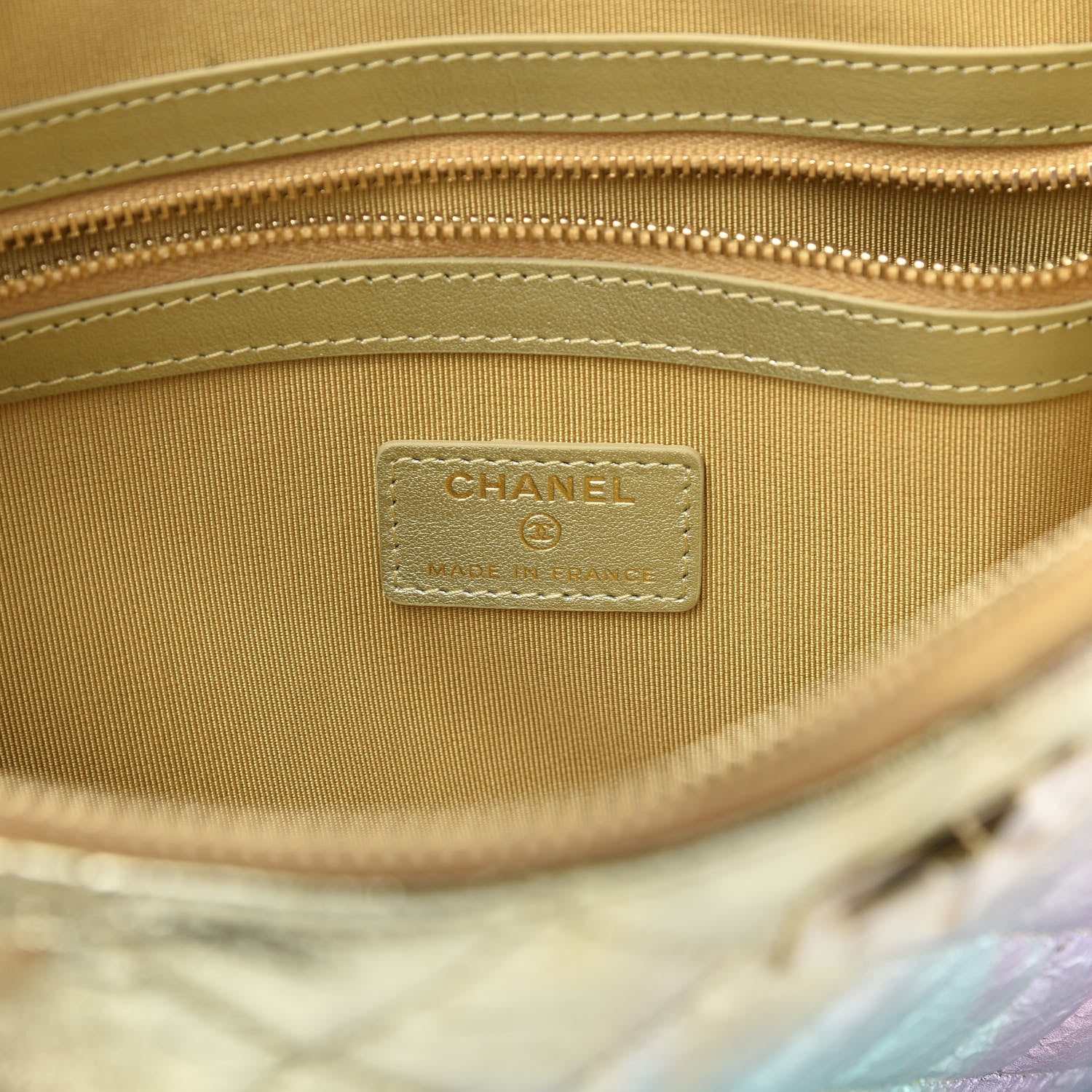 Chanel Metallic Goatskin Quilted Medium 2.55 Reissue Cosmetic Case Multicolor 6 of 8