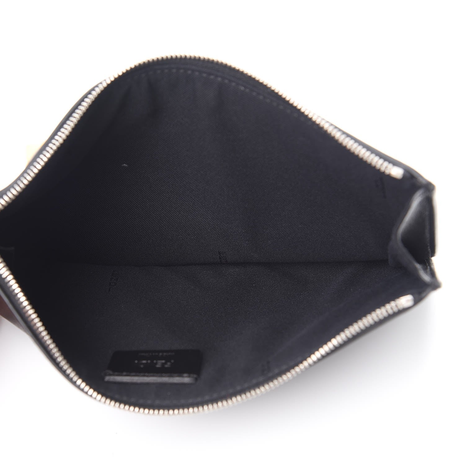 Fendi Vitello Liberty Studded Zip Pouch Black Multicolor 5 of 8