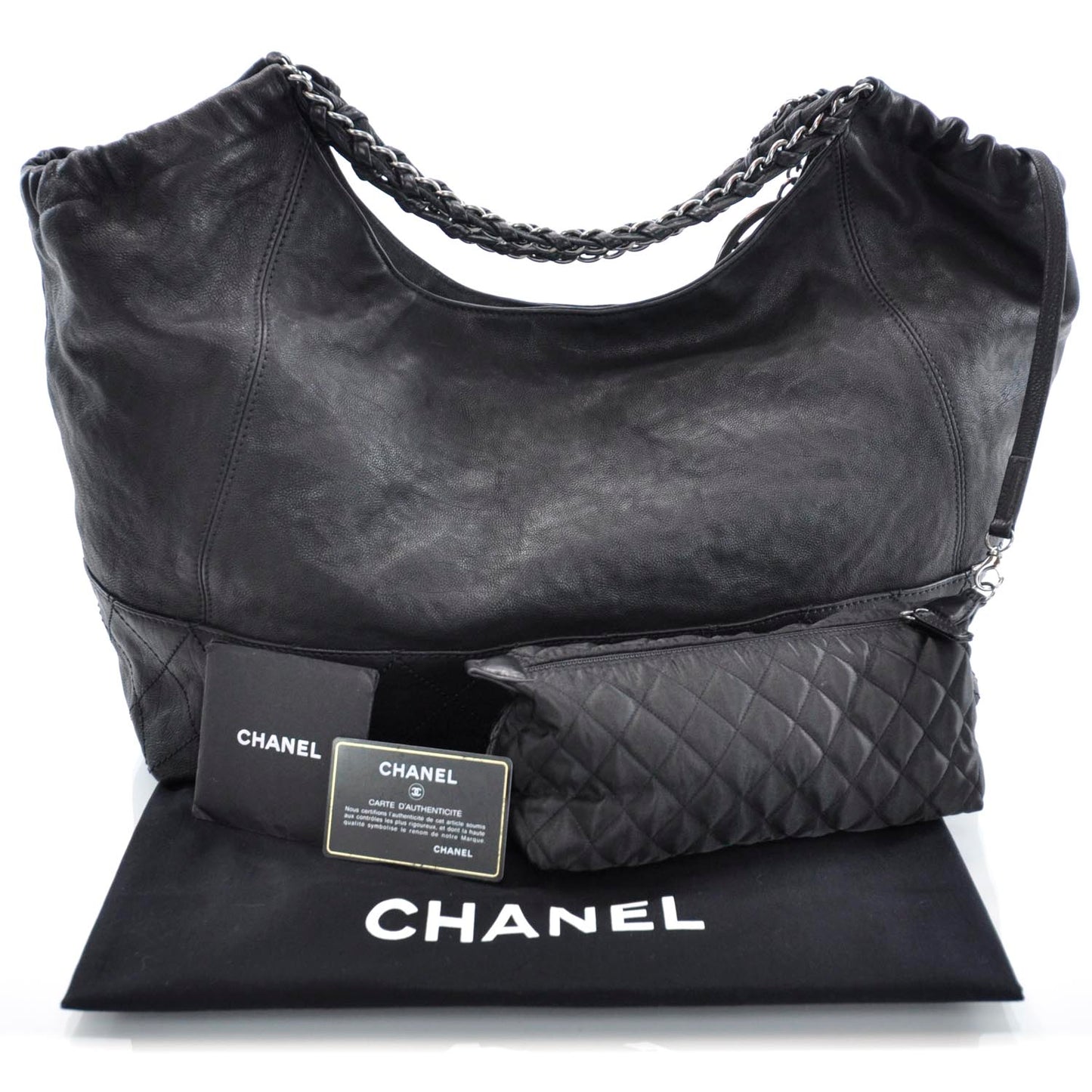 Calfskin Coco Cabas Black