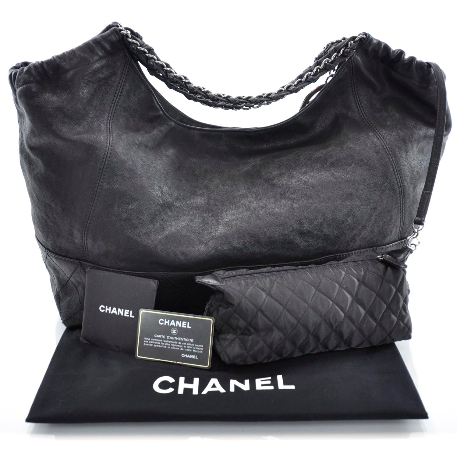 Chanel Calfskin Coco Cabas Black 3 of 9