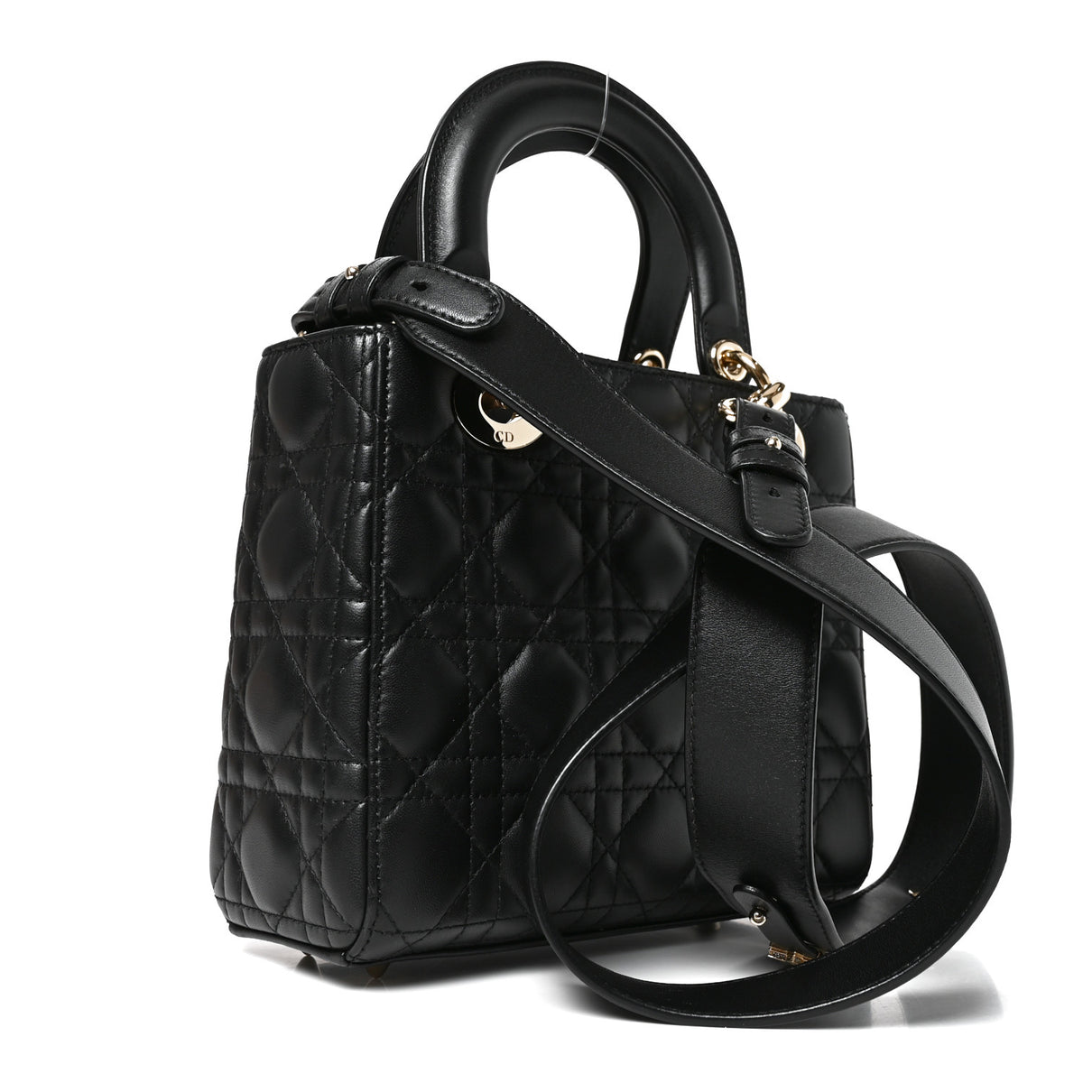 Lambskin Cannage Small My ABCDior Lady Dior Black