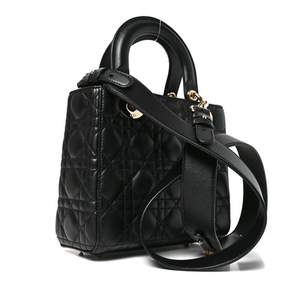 Christian Dior Lambskin Cannage Small My ABCDior Lady Dior Black 2 of 8