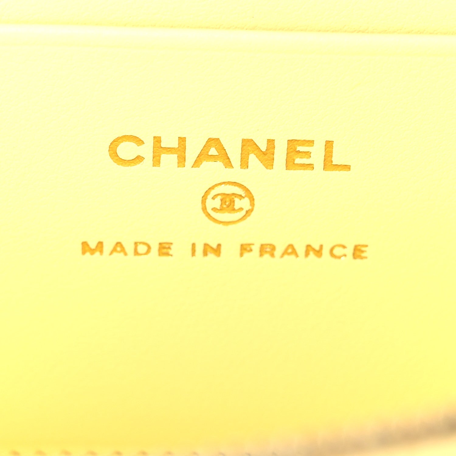 Chanel Caviar Quilted Trendy Handle Slim Vanity Light Yellow 6 of 11