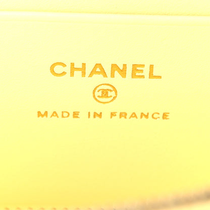 Chanel Caviar Quilted Trendy Handle Slim Vanity Light Yellow 6 of 11