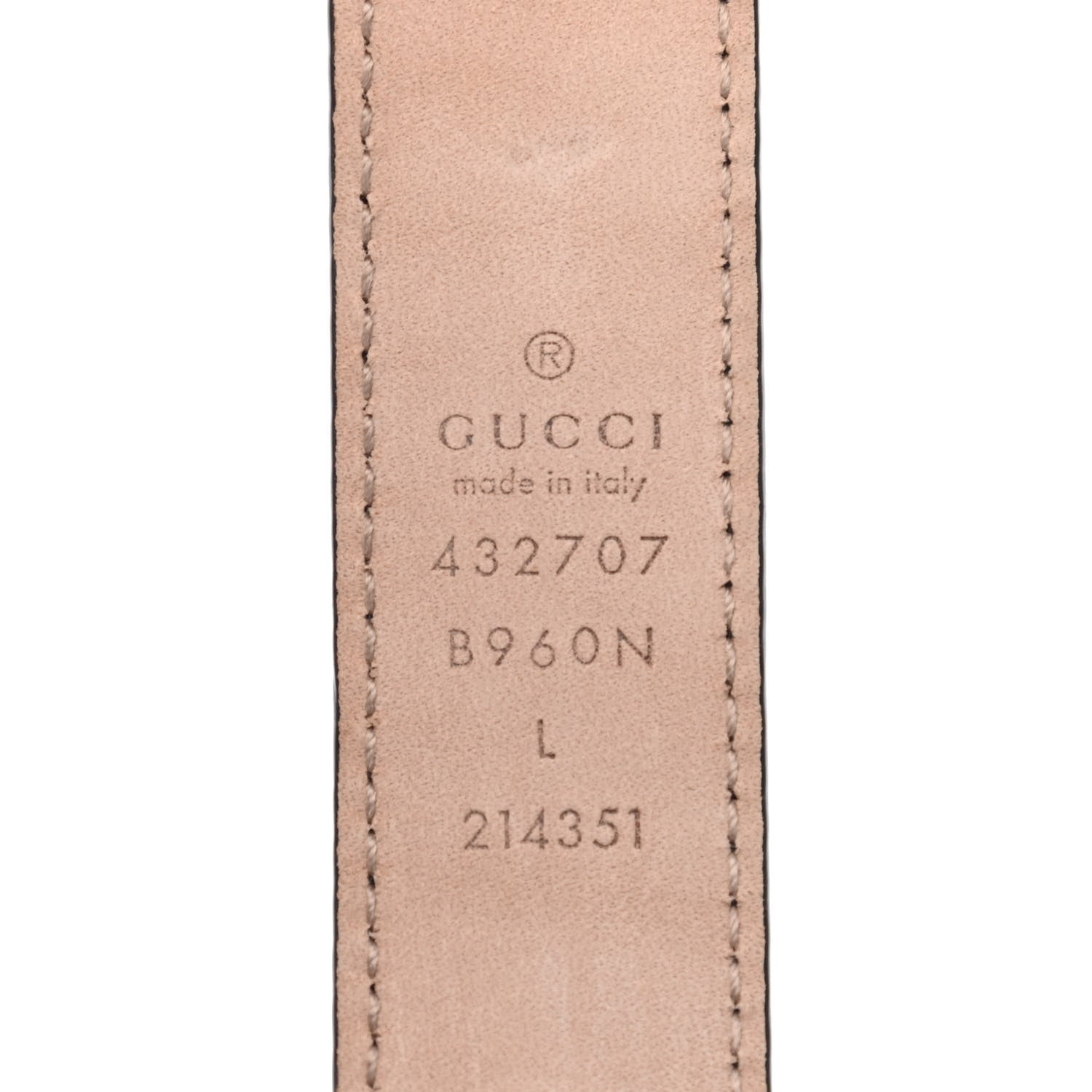 Gucci Calfskin Double G 20mm Kids Belt L Black 3 of 4