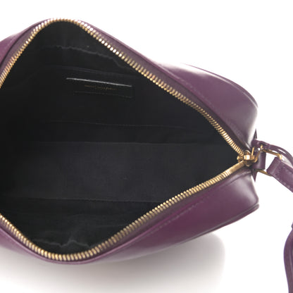 Saint Laurent Calfskin Matelasse Monogram Lou Camera Bag Purple 5 of 12
