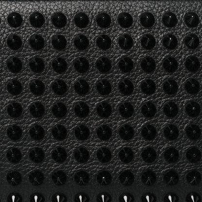 Christian Louboutin Calfskin Panettone Spiked Zip Around Wallet Black 7 of 7