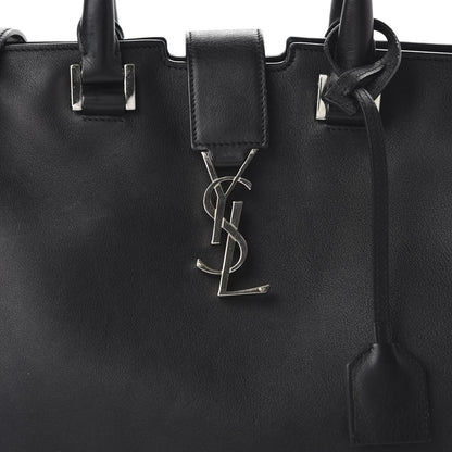 Saint Laurent Smooth Calfskin Small Monogram Cabas Black 9 of 9