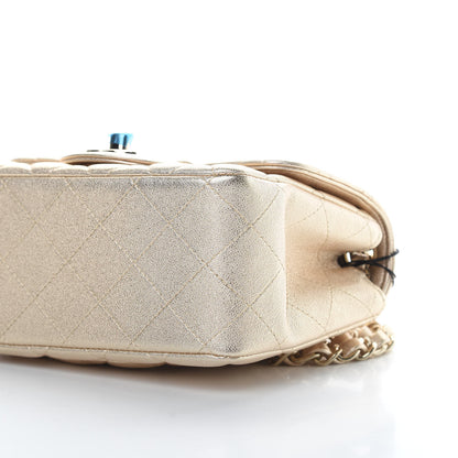 Chanel Metallic Lambskin Quilted Mini Square Flap Gold 10 of 10