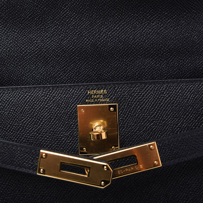 Hermes Epsom Kelly Sellier 28 Black 9 of 14