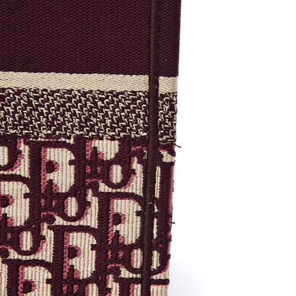 Christian Dior Oblique Medium Book Tote Burgundy Multicolor 11 of 11