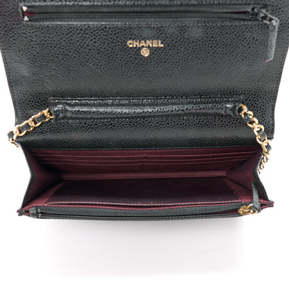 Chanel Caviar Quilted Wallet on Chain WOC Black 5 of 11