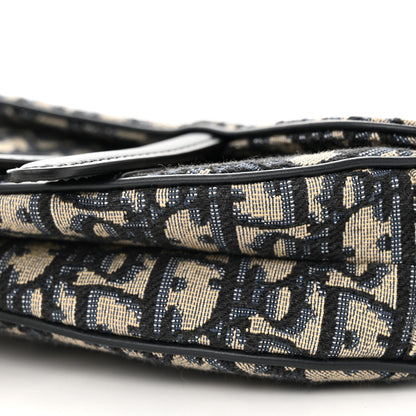 Christian Dior Oblique Mini Saddle Bag With Strap Blue 10 of 11