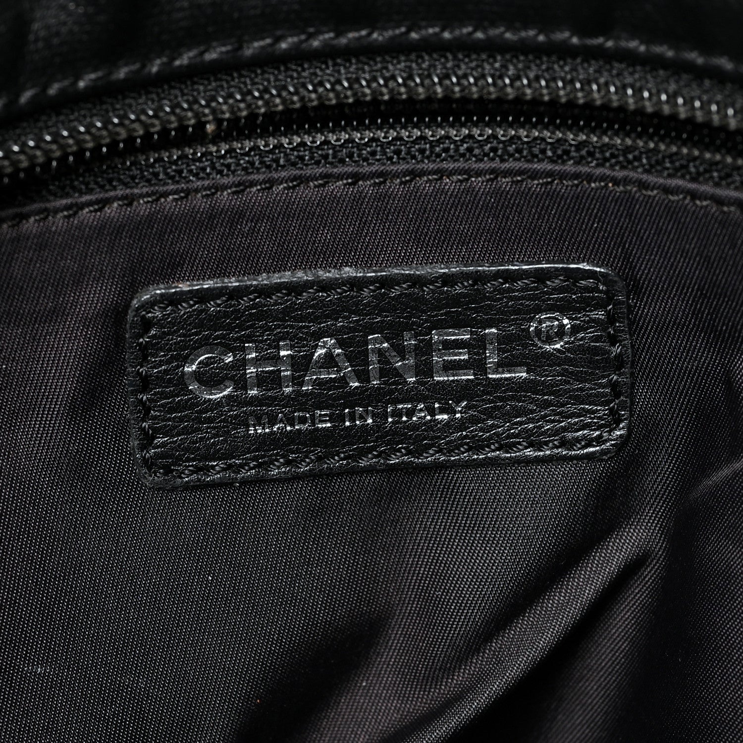 Chanel Coated Canvas Quilted Large Paris Biarritz Tote Black 8 of 14