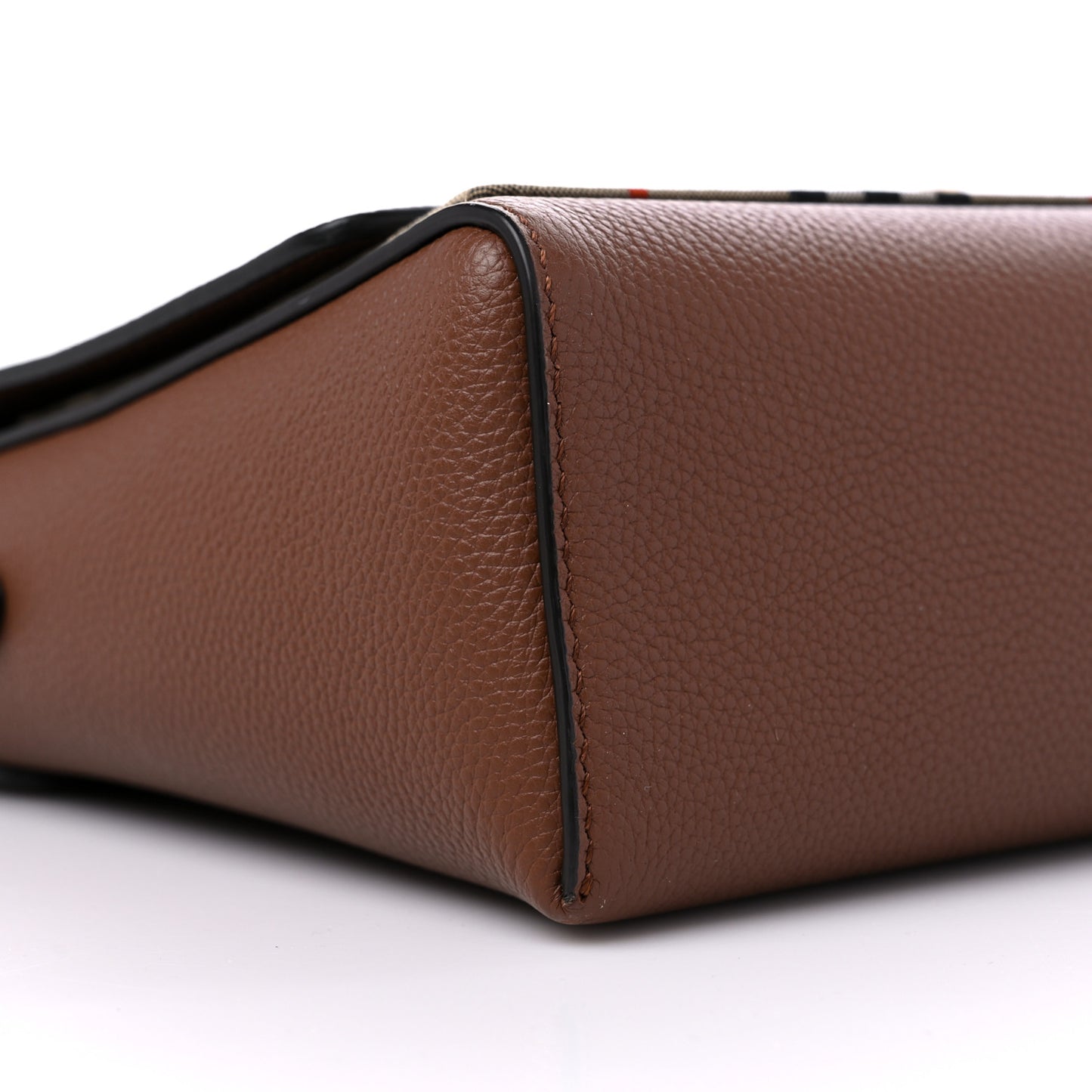 Calfskin Vintage Check Note Crossbody Bag Tan