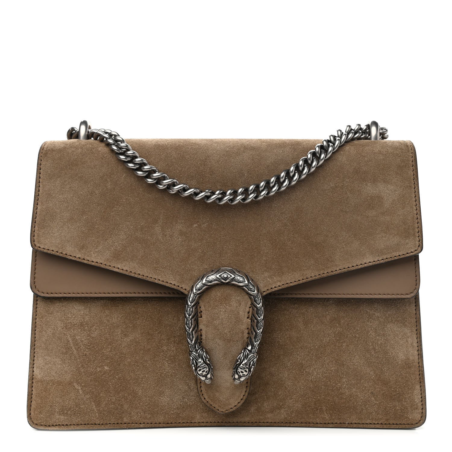 Gucci Suede Medium Dionysus Shoulder Bag Taupe 1 of 9