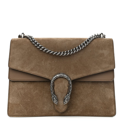 Gucci Suede Medium Dionysus Shoulder Bag Taupe 1 of 9