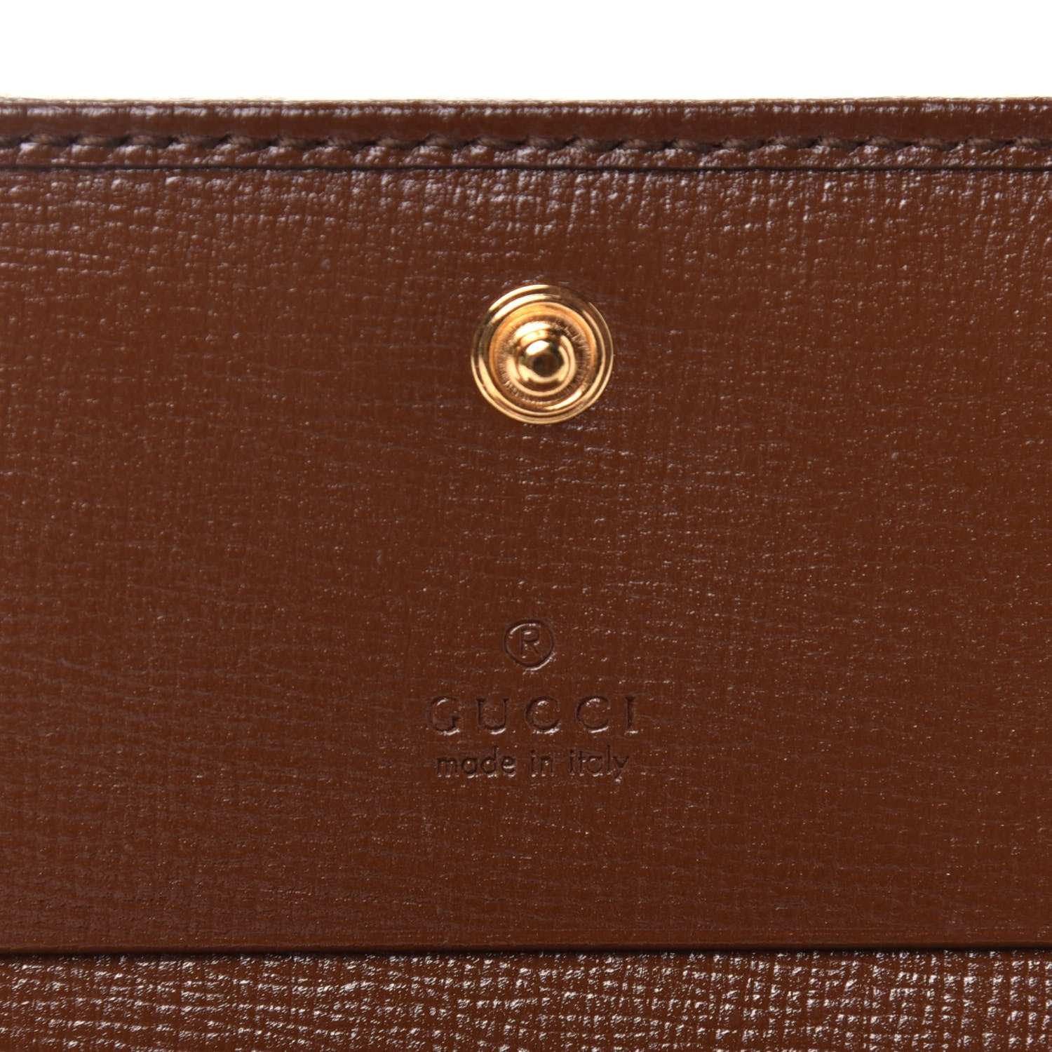 Gucci GG Supreme Monogram Horsebit 1955 Card Case Wallet Beige Ebony Brown Sugar 6 of 7