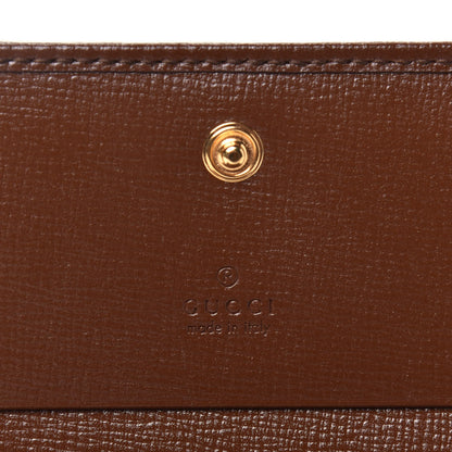 Gucci GG Supreme Monogram Horsebit 1955 Card Case Wallet Beige Ebony Brown Sugar 6 of 7