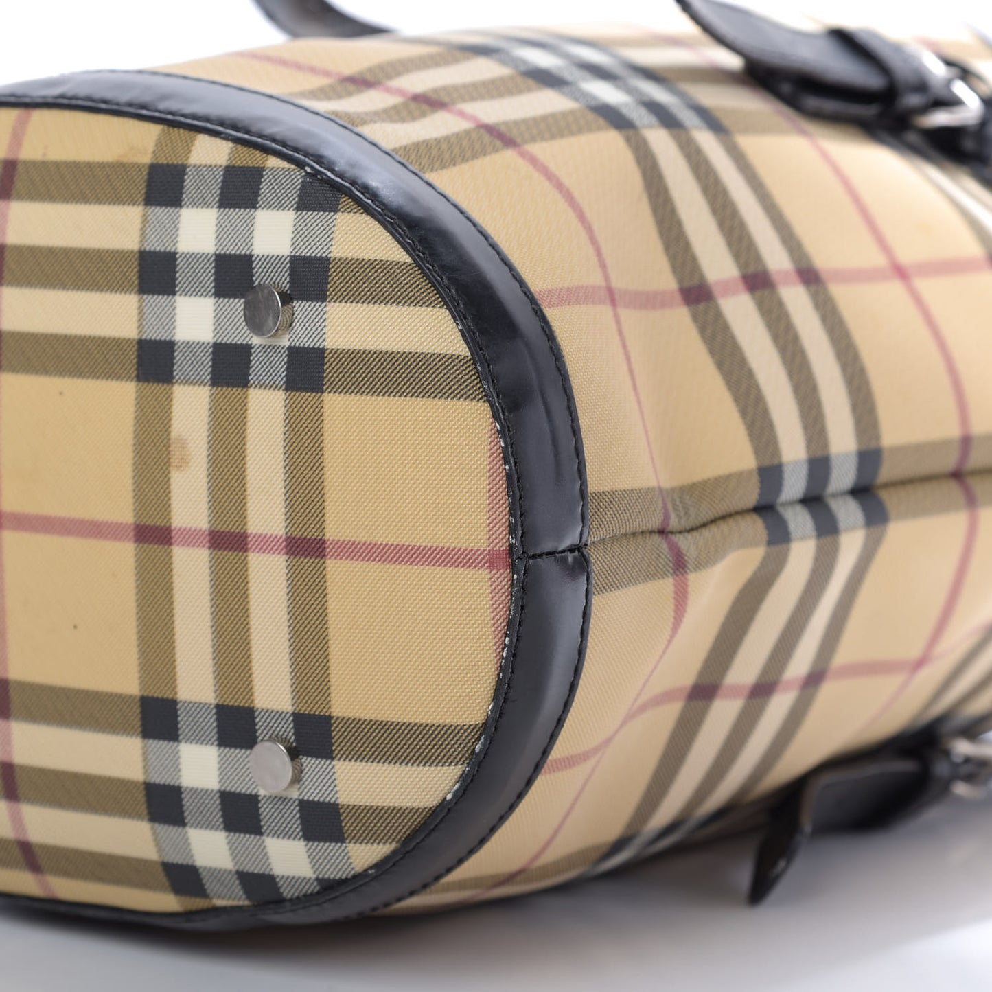 House Check Bucket Bag Black