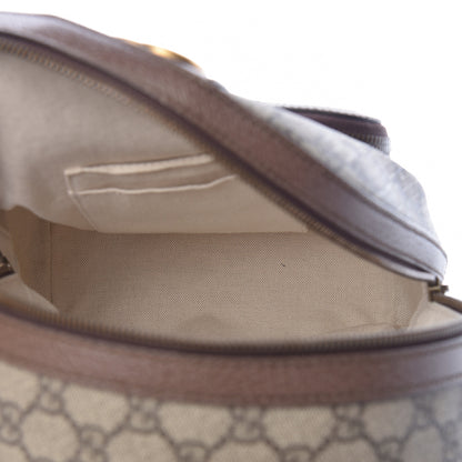 Gucci GG Supreme Monogram Calfskin Web Small Ophidia Day Backpack Beige Ebony New Acero 7 of 11