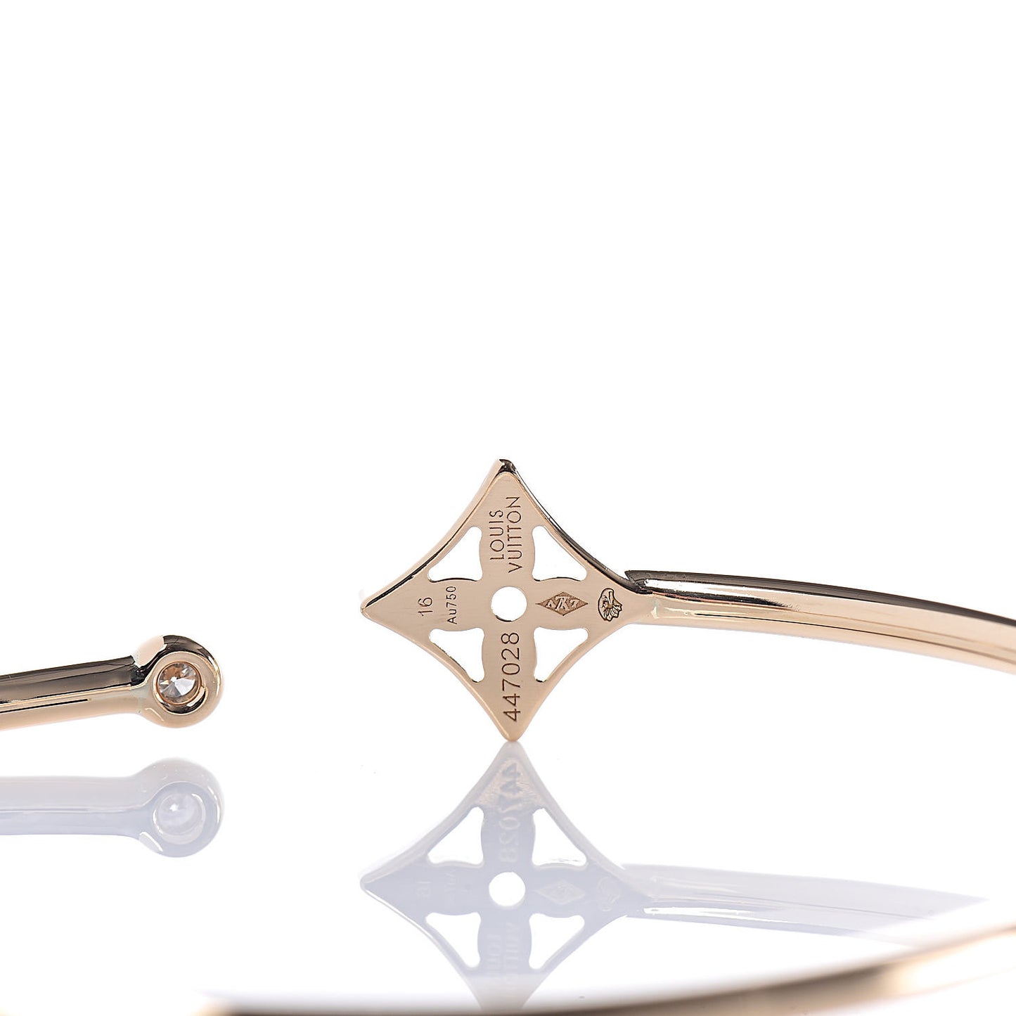 18K Yellow Gold Diamond Idylle Blossom Twist Bracelet