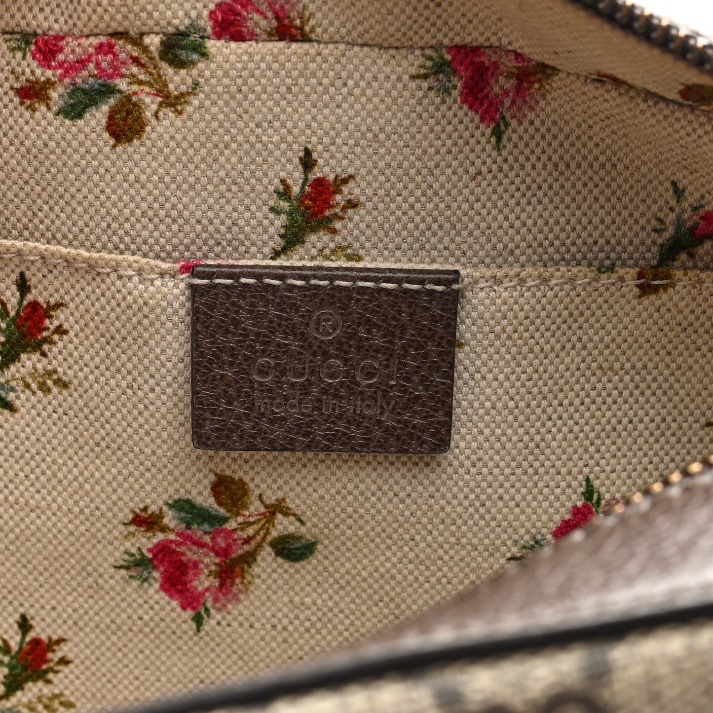 GG Supreme Monogram Web Neo Vintage Shoulder Bag Beige New Acero Crop