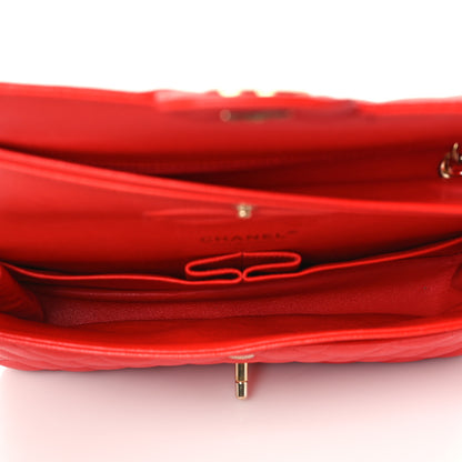 Chanel Caviar Quilted Medium Double Flap Red 5 of 12