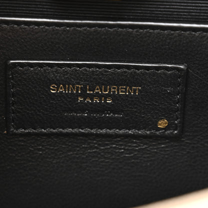 Saint Laurent Grain De Poudre Small Monogram Kate Satchel Dark Beige 6 of 13