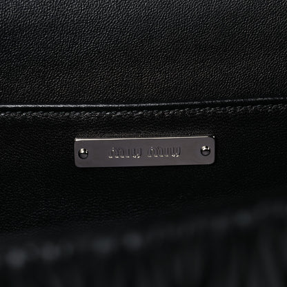 Miu Miu Nappa Matelasse Top Handle Chain Crossbody Black 6 of 10