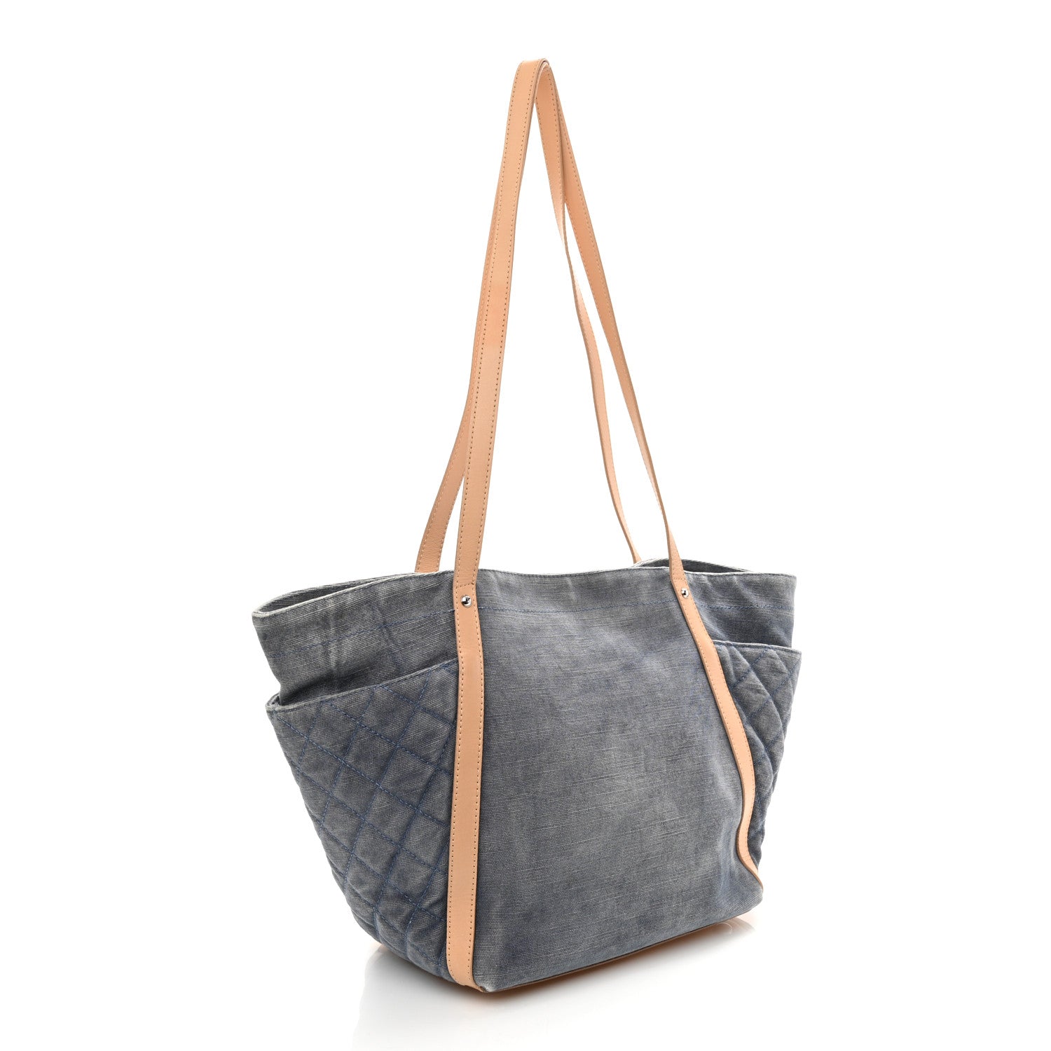 Chanel Denim CC Flower Tote Blue 3 of 20