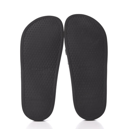Givenchy Rubber Logo Pool Slide Sandals 37 Black 5 of 7