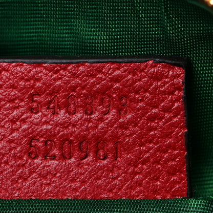 Gucci Soft GG Supreme Monogram Calfskin Medium Ophidia Cosmetic Case Beige Ebony Hibiscus Red 7 of 10