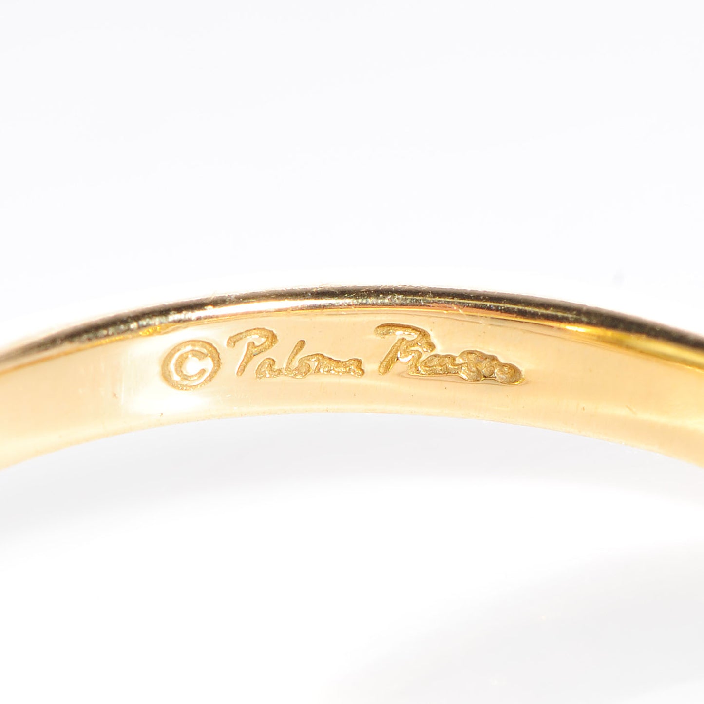Paloma Picasso 18k Yellow Gold Large 12mm Yellow Quartz Sugar Stacks Ring Size 6