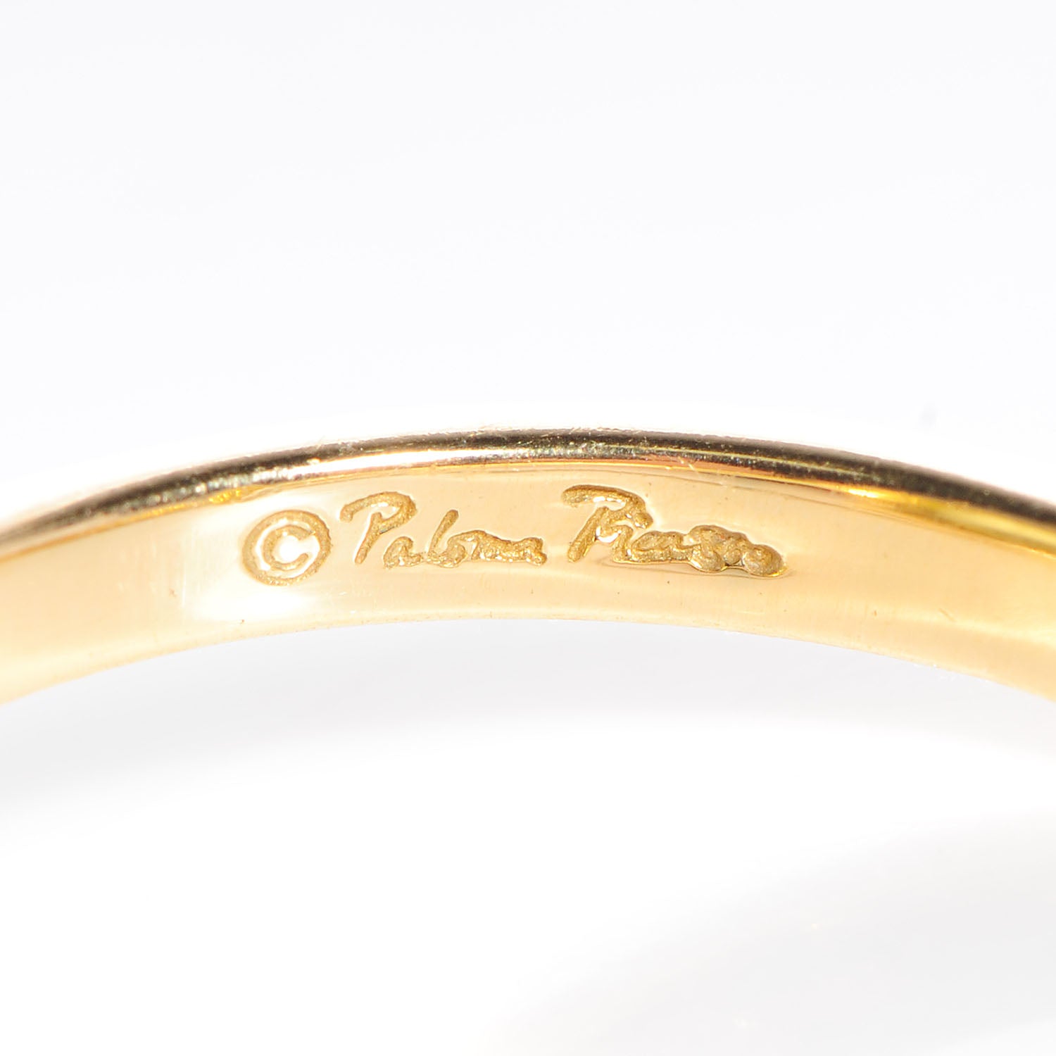 Tiffany Paloma Picasso 18k Yellow Gold Large 12mm Yellow Quartz Sugar Stacks Ring Size 6 4 of 5