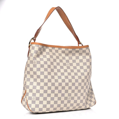 Louis Vuitton Damier Azur Delightful MM Pink 2 of 15