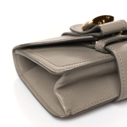 Chloe Shiny Goatskin Calfskin Mini Aby Chain Shoulder Bag Motty Grey 8 of 9