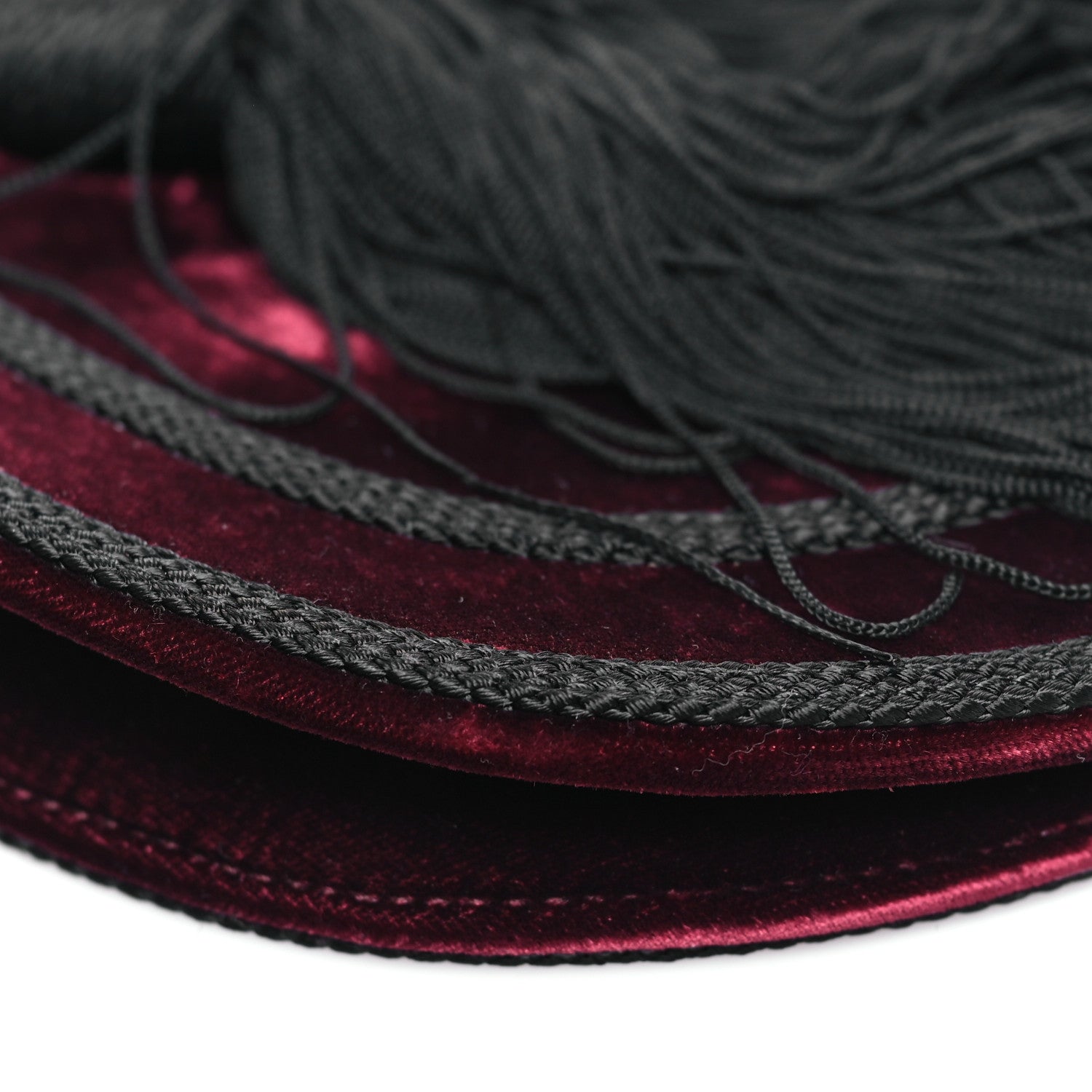 Saint Laurent Velvet Opium 2 Crossbody Bag Bordeaux Black 8 of 9