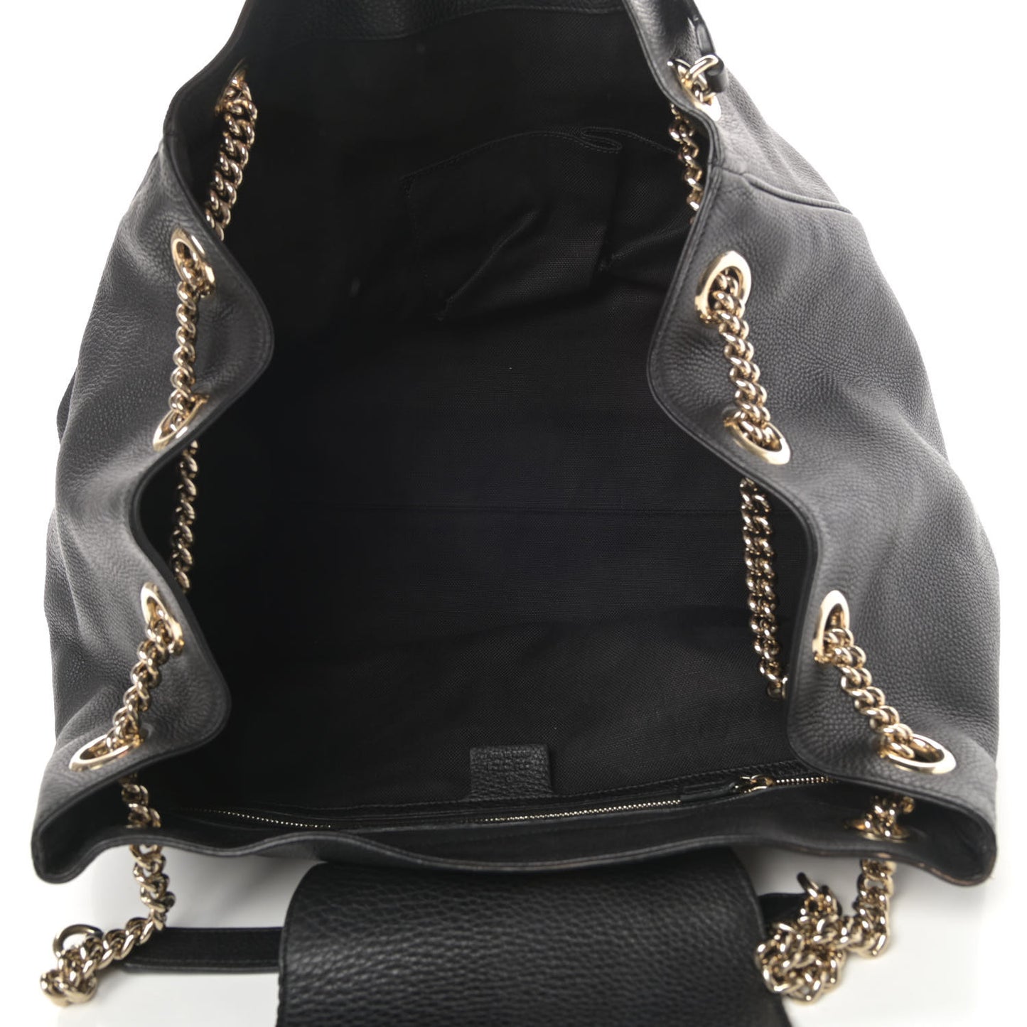 Calfskin Medium Emily Shoulder Bag Black