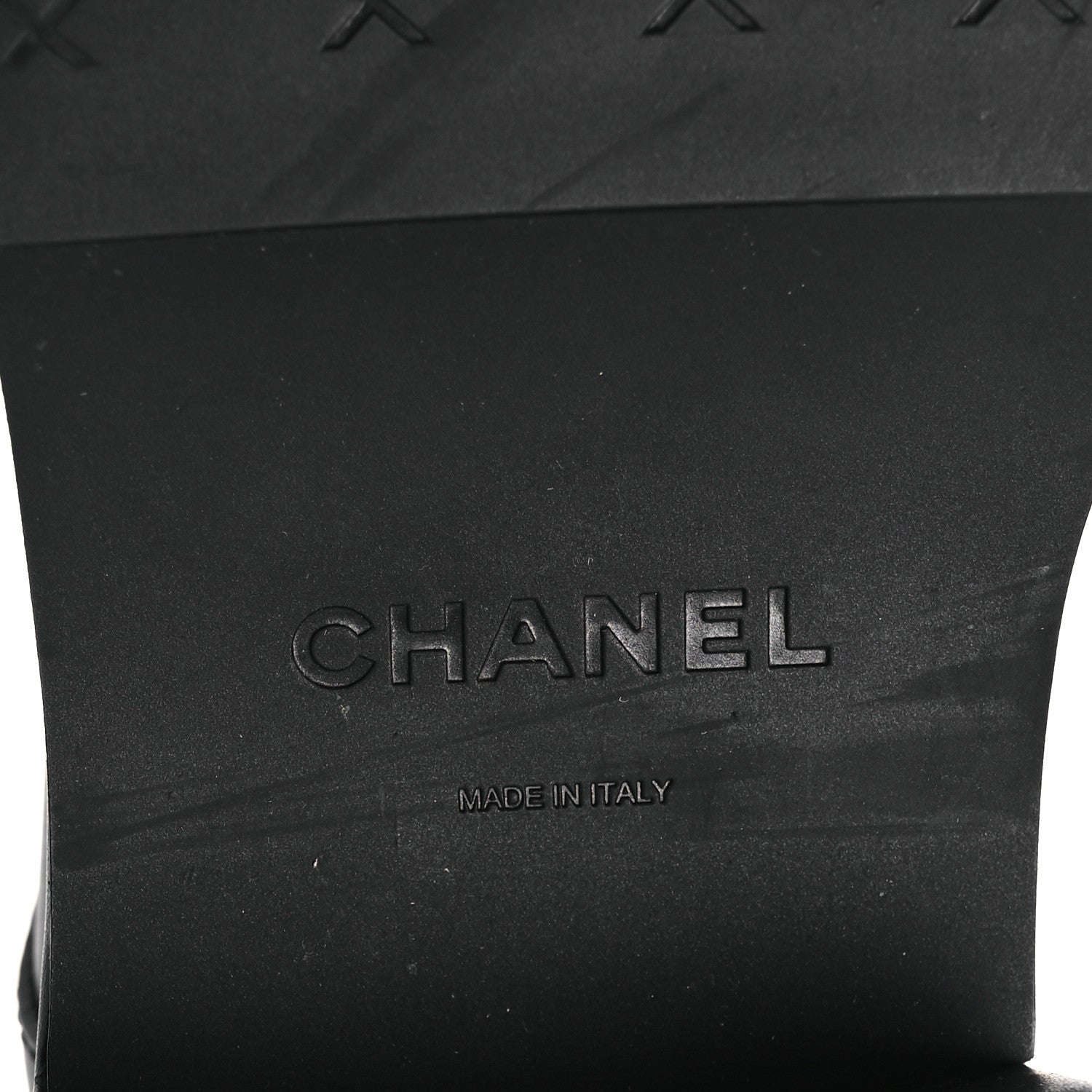 Chanel Calfskin Velvet CC Cap Toe Boots 40 Black 8 of 12